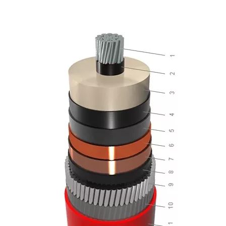 NA2XSR(AL)Y-1 јадро AL XLPE PVC со AWA оклоп